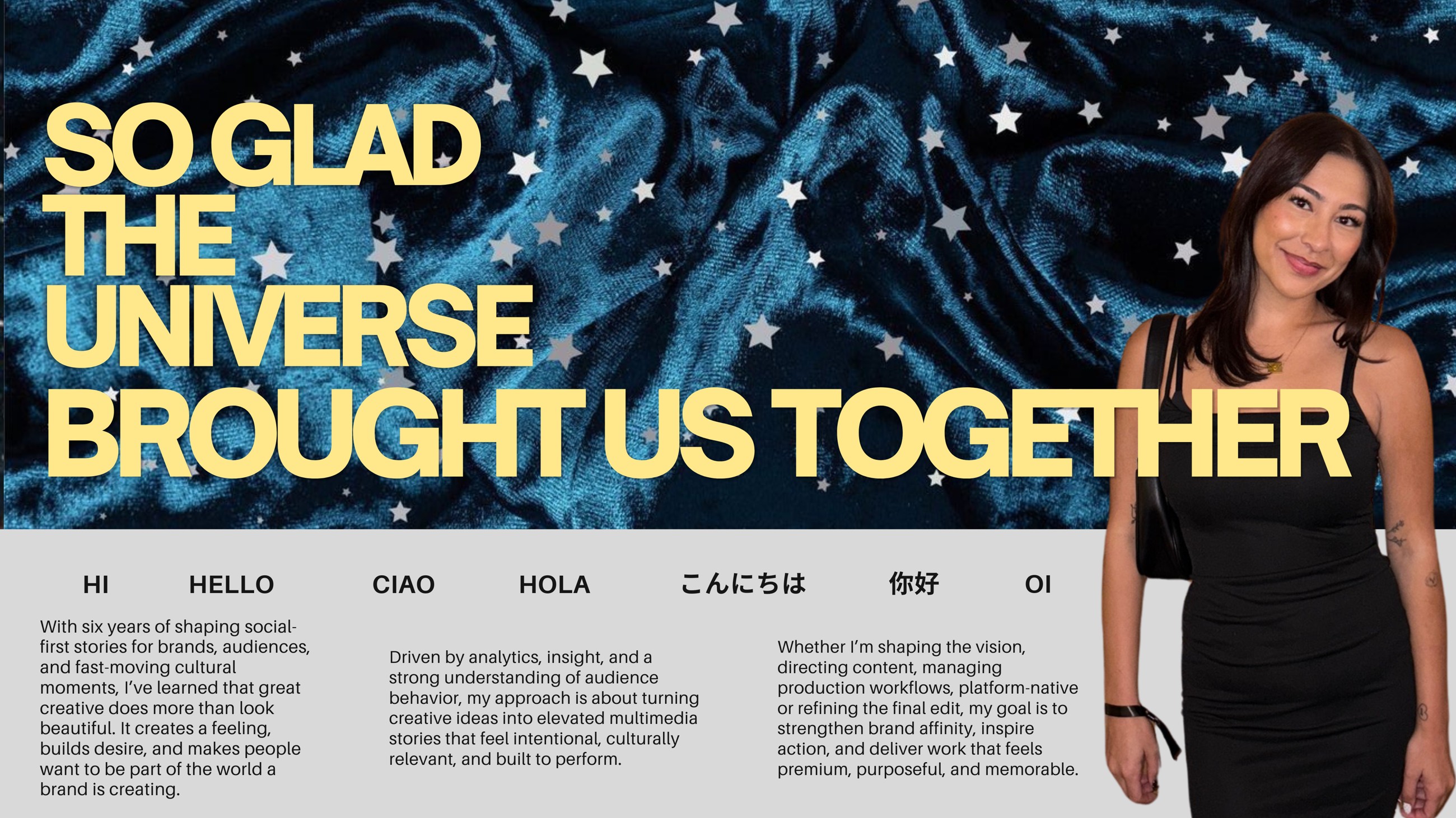 So glad the universe brought us together — About Kristina Kirkpatrick